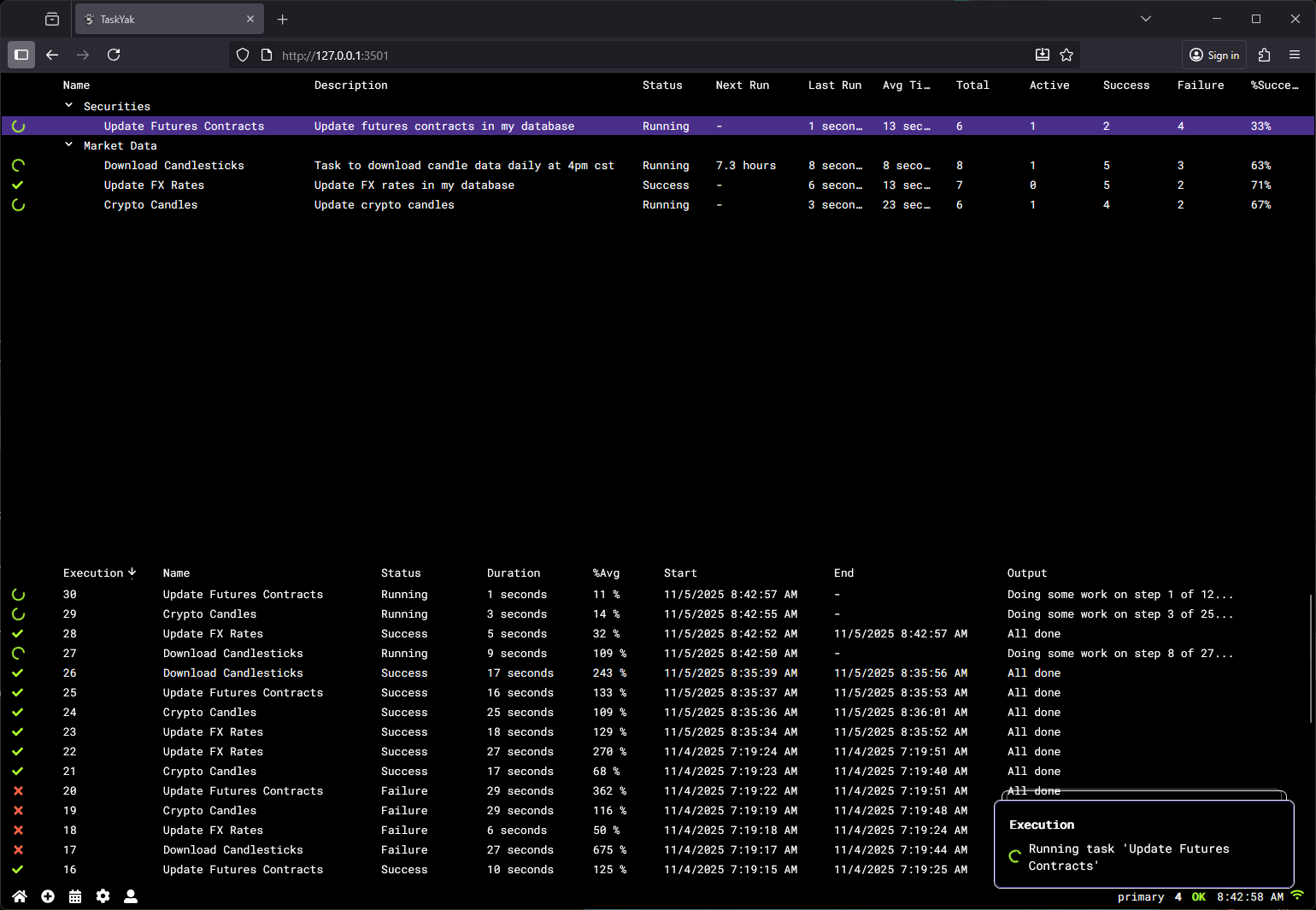 Distributed Task Scheduling